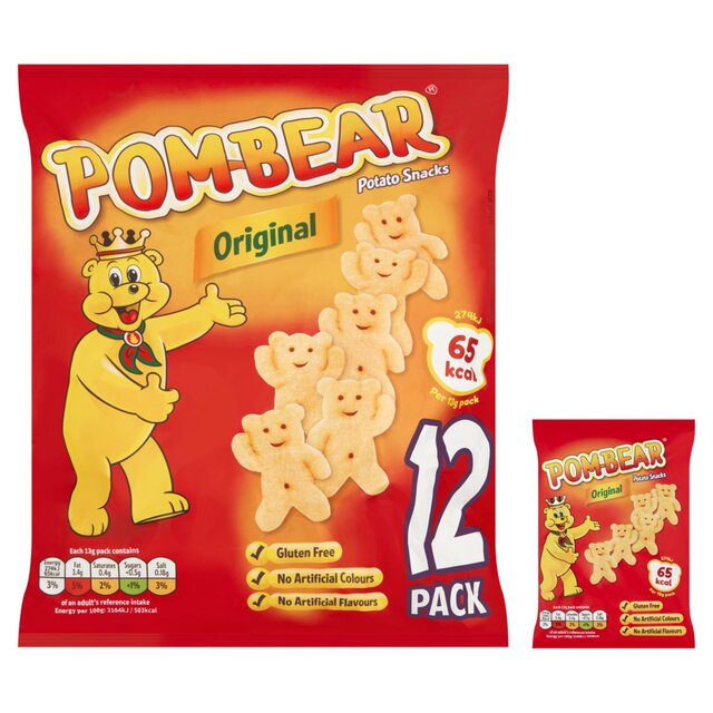 Pom-Bear Original Multipack Crisps 12 per pack - McGrocer