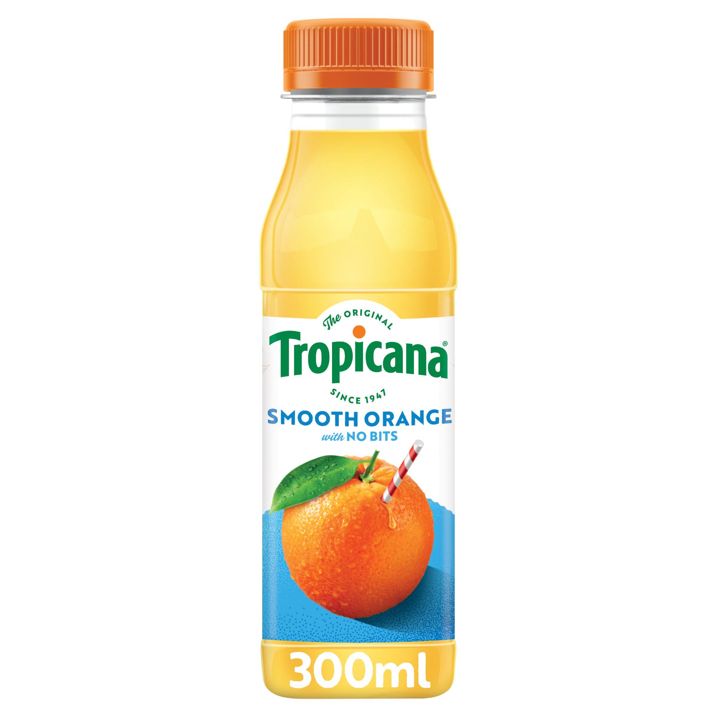 Tropicana Pure Smooth Orange Fruit Juice 300ml All chilled juice Sainsburys