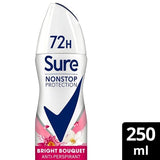 Sure Antiperspirant Deo Aerosol Nonstop Bright Bouquet 250ml GOODS Superdrug 250ML