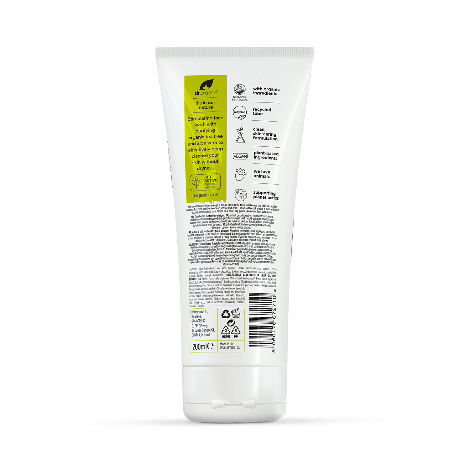 Dr Organic Aloe Vera Soothing Face Wash 150ml - 998372