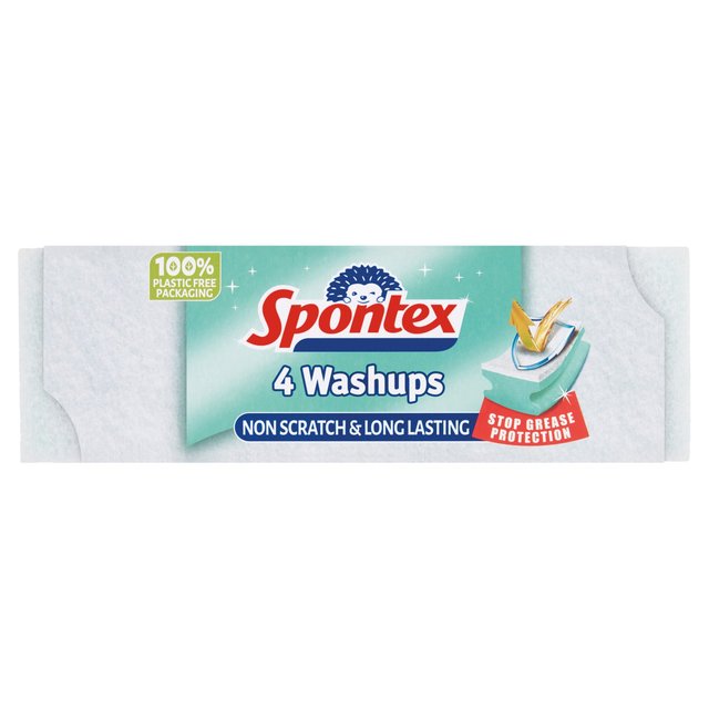 Spontex Non Scratch Washups   4 per pack GOODS M&S