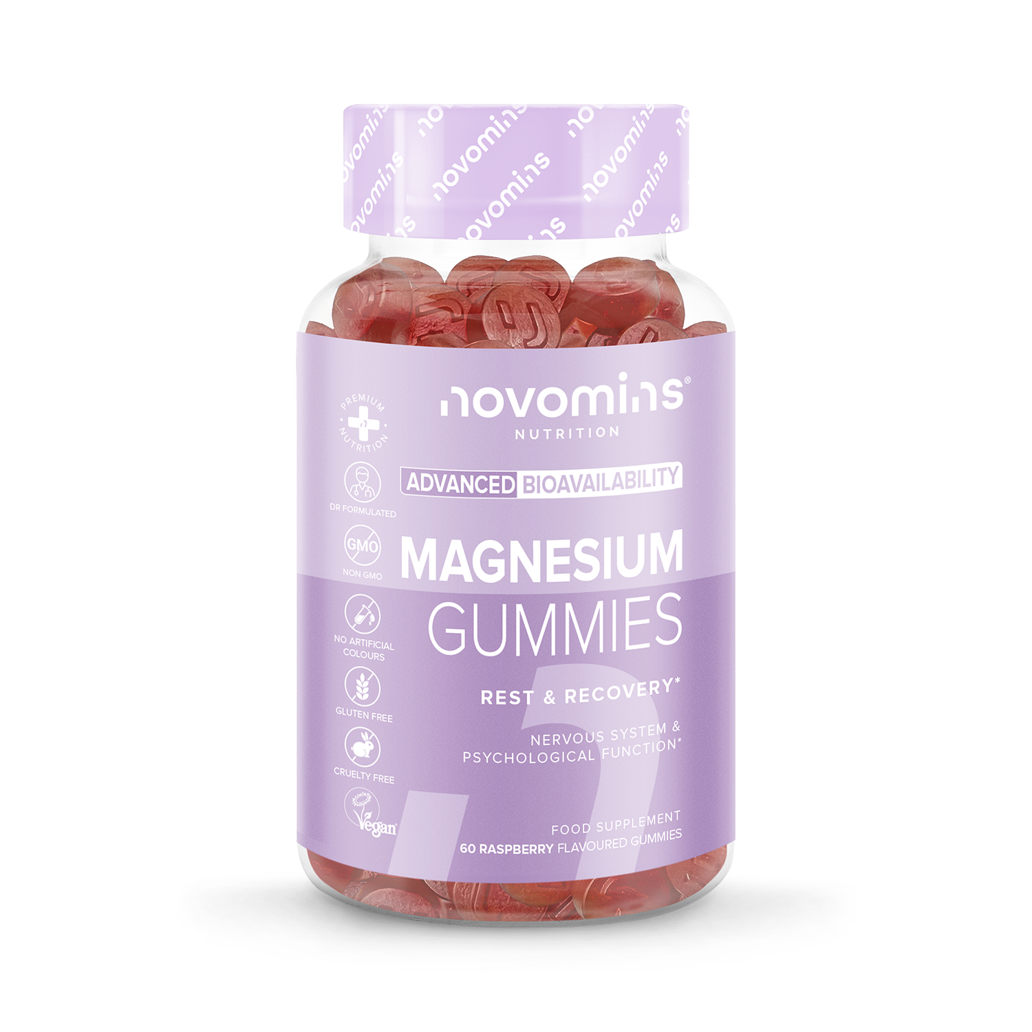 Novomins Magnesium 60 Gummies - 998230