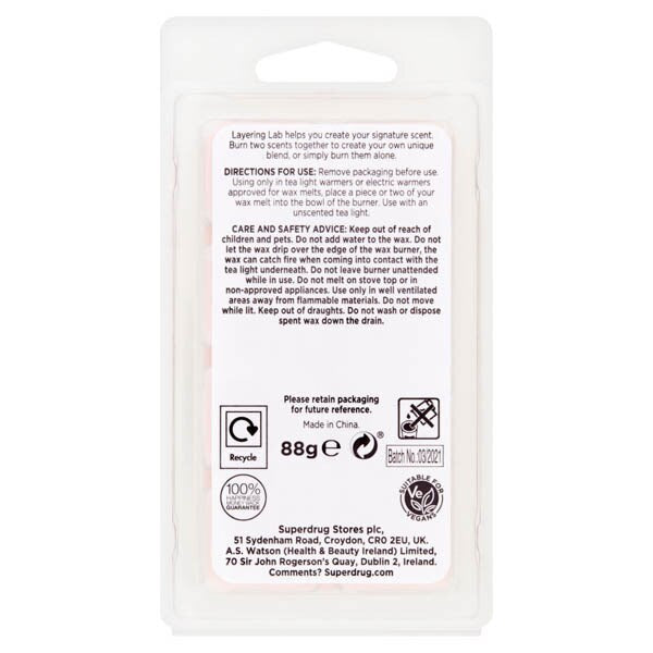 Superdrug Layering Lab Frag Paradise Wax melts GOODS Superdrug
