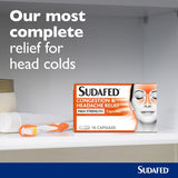Sudafed Congestion & Headache Relief Capsules 16s GOODS Superdrug
