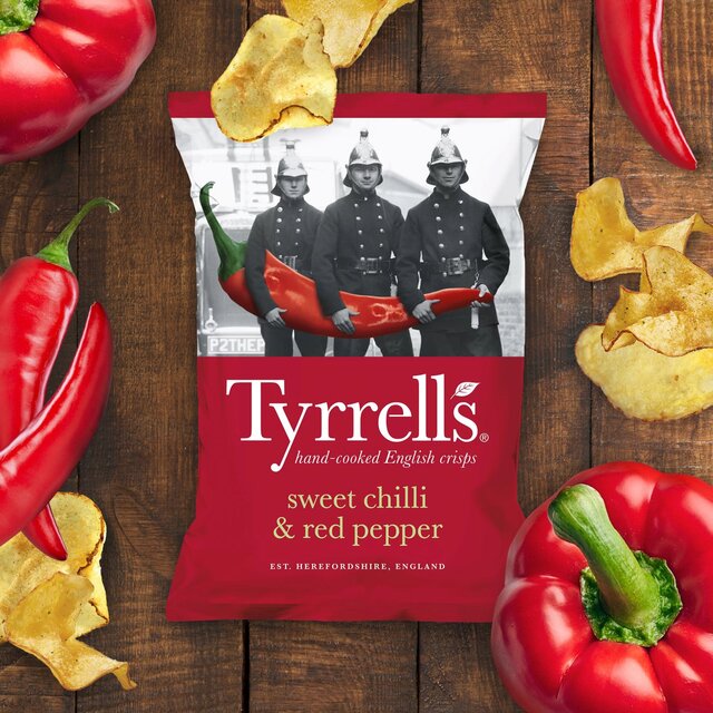 Tyrrells Sweet Chilli & Red Pepper Sharing Crisps 150g - McGrocer