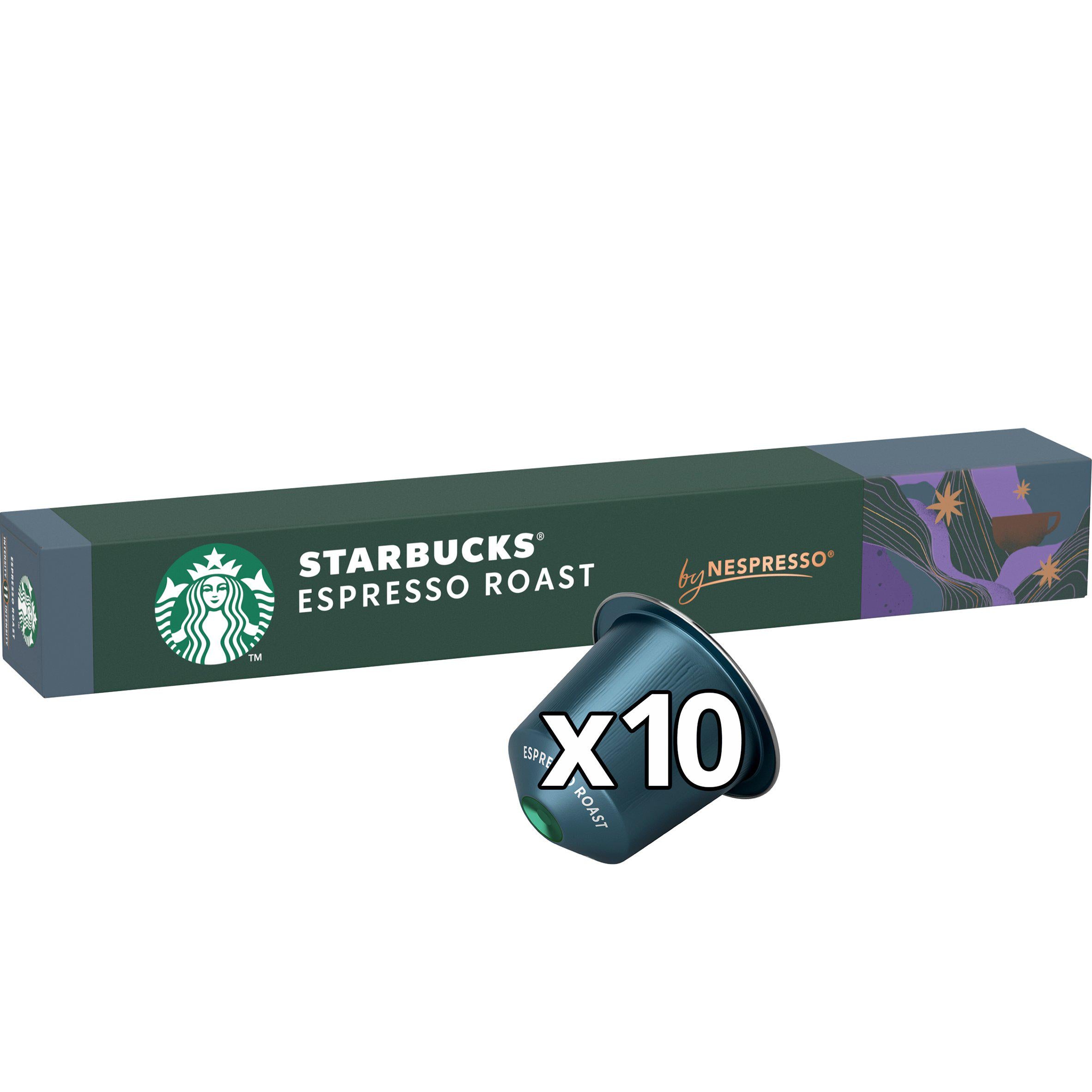Starbucks by Nespresso Espresso Roast Coffee x10 Pods, 10 Drinks All coffee Sainsburys