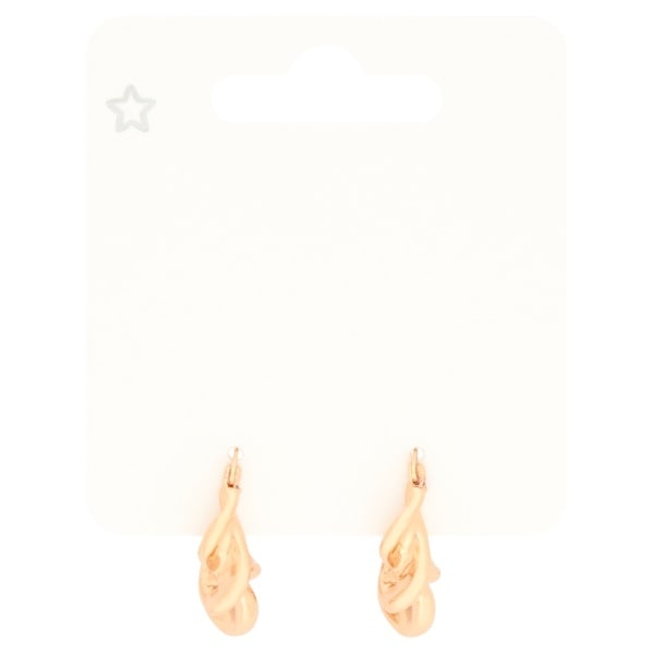 Superdrug Chunky Gold Swirl Hoop Earrings GOODS Superdrug
