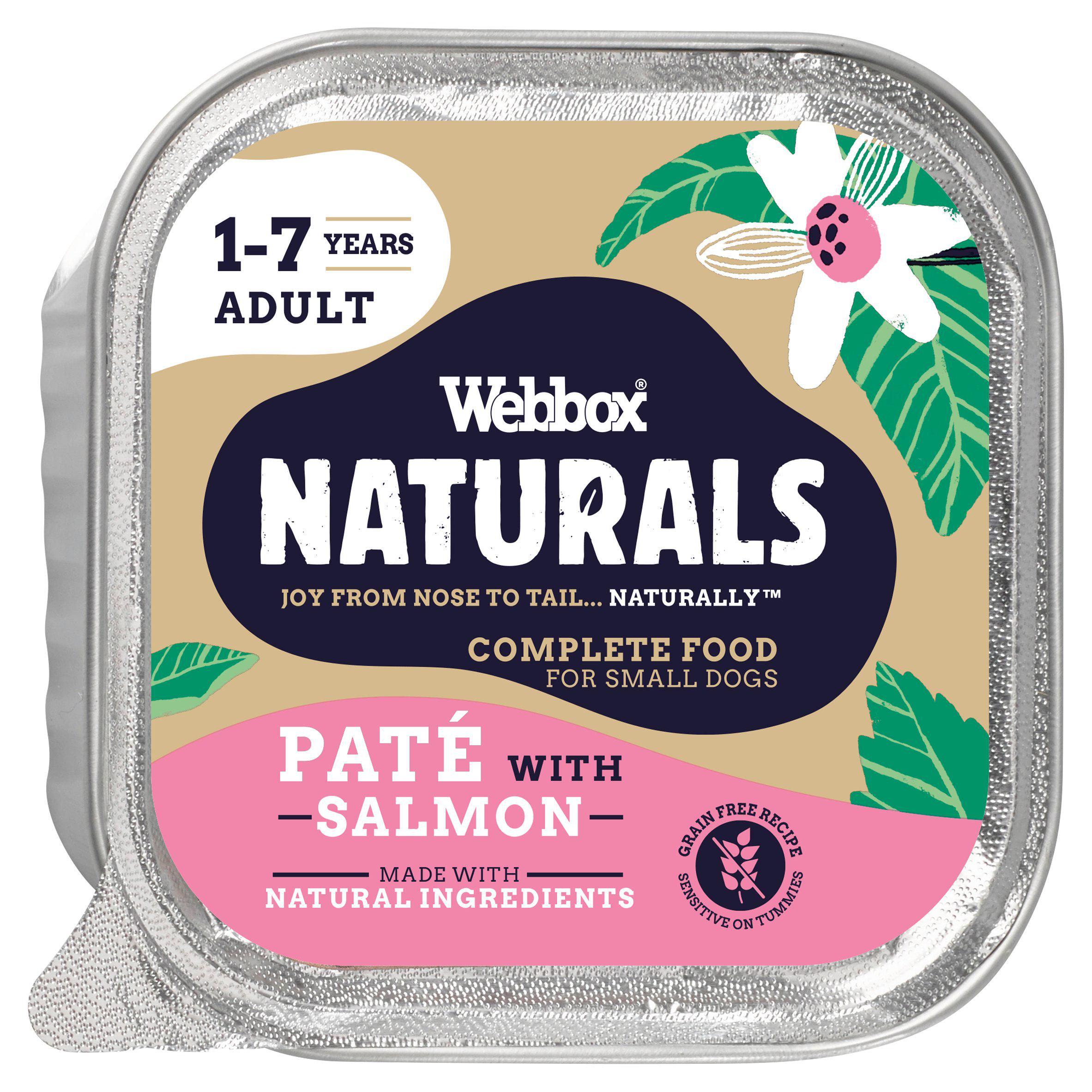 Webbox Naturals Adult Pate with Salmon Wet Dog Food 150g GOODS Sainsburys
