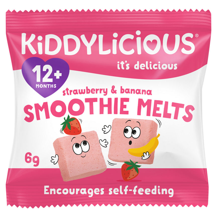 Kiddylicious Strawberry & Banana Smoothie Melts 12+ Months - McGrocer