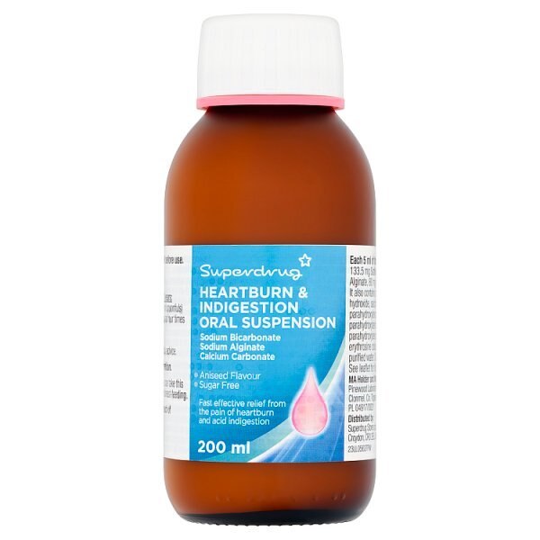 Superdrug Indigestion & Heartburn Relief Aniseed 200ml GOODS Superdrug