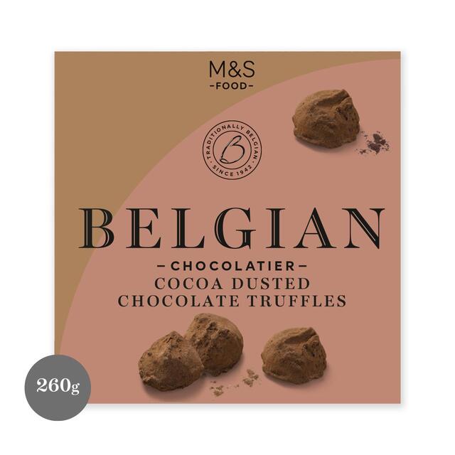 M&S Belgian Cocoa Dusted Chocolate Truffles   260g - McGrocer