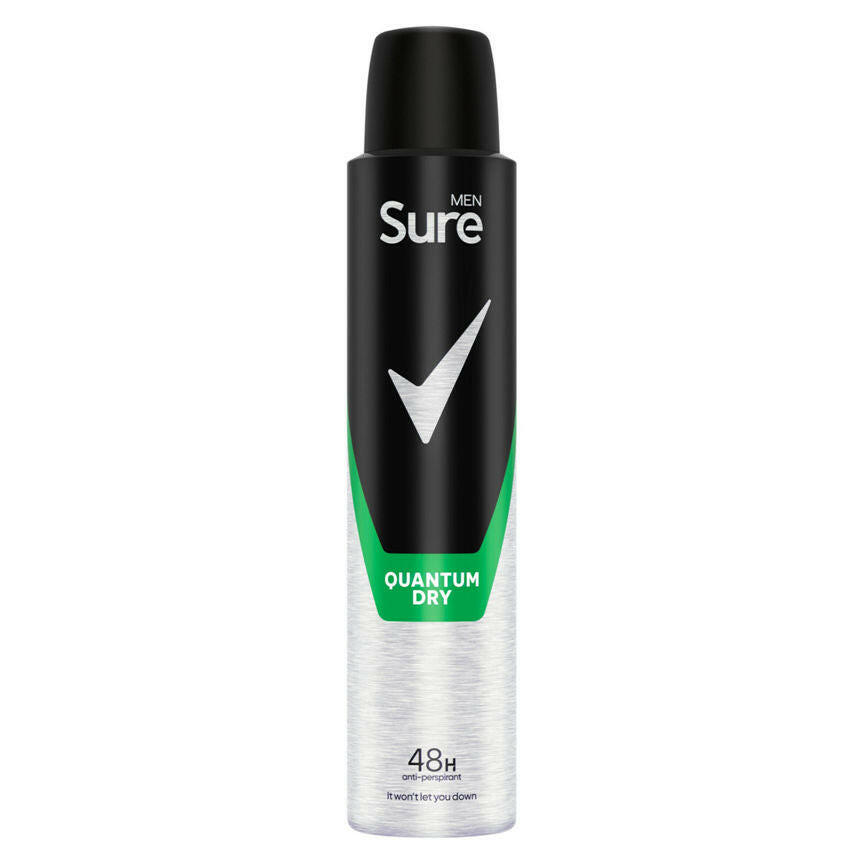 Sure Men Anti-Perspirant Aerosol Quantum Dry GOODS ASDA