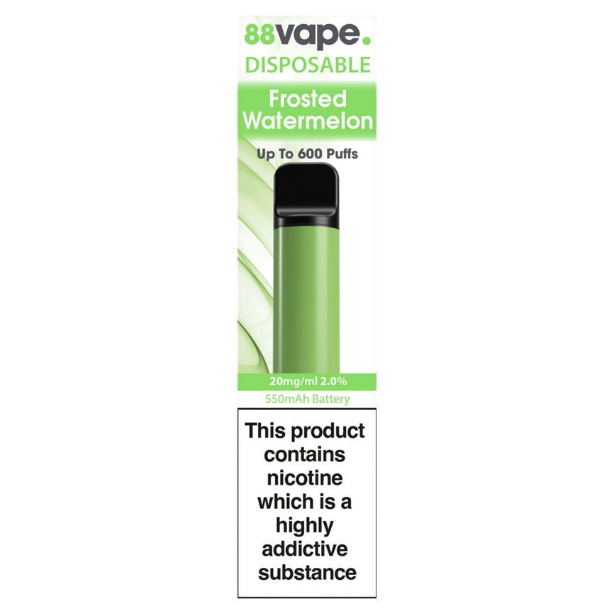 88Vape Disposable Frosted Watermelon - McGrocer