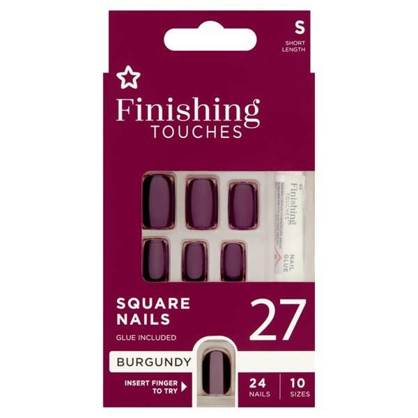 Superdrug Finishing Touches Burgundy Polish GOODS Superdrug