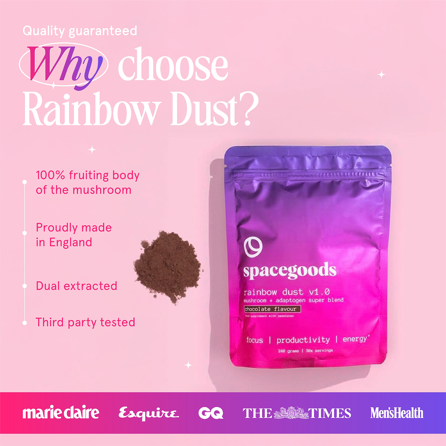 Spacegoods Astro Dust Chocolate Superfood Powder 240g - 998533