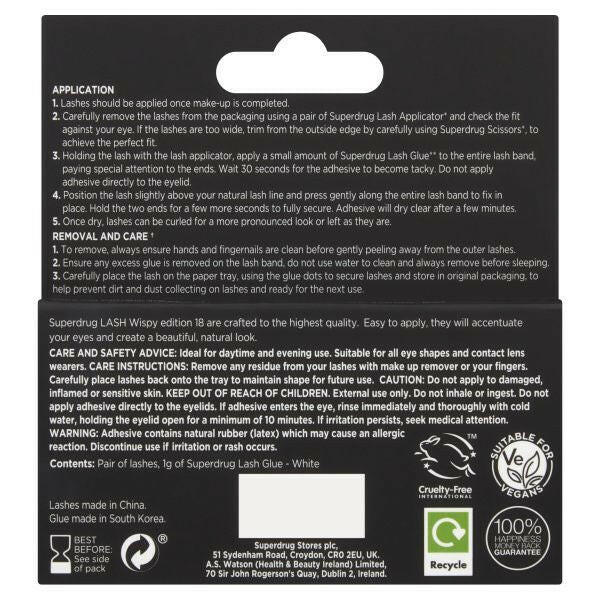 Superdrug Lash & Glue-Wispy Edition 18 GOODS Superdrug