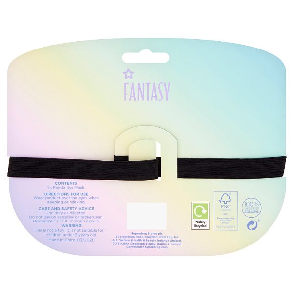 Superdrug Fantasy Kids Panda Eye Mask GOODS Superdrug