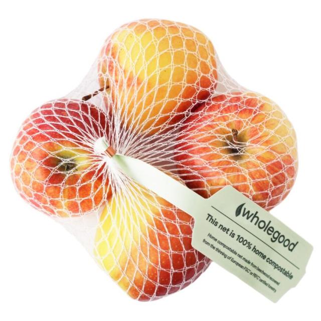 Wholegood Seasonal Organic Apples 4 per pack GOODS M&S