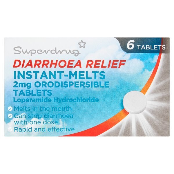 Superdrug Diarrhoea Relief Tablets Instants x6 GOODS Superdrug