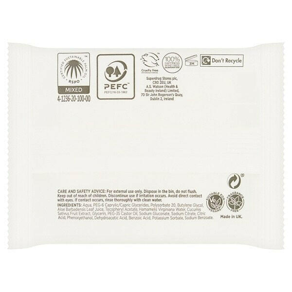 Superdrug Eye Make Up Remover Travel Pads 20 GOODS Superdrug