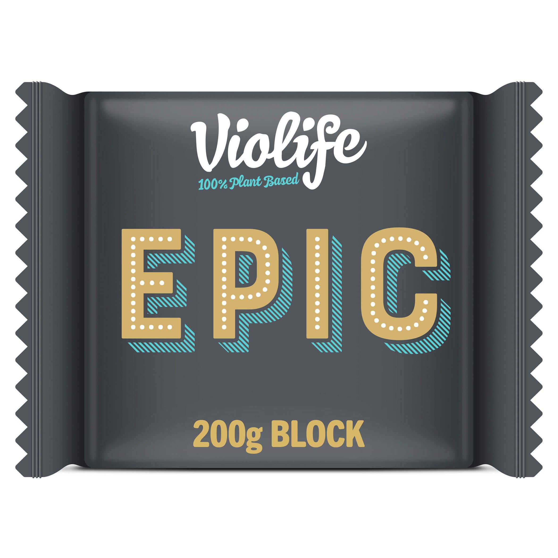 Violife Epic Mature Cheddar Flavour Block Vegan Alternative to Cheese 200g GOODS Sainsburys