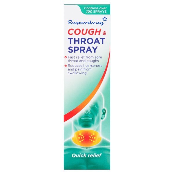 Superdrug Cough and Throat Spray 20ml GOODS Superdrug
