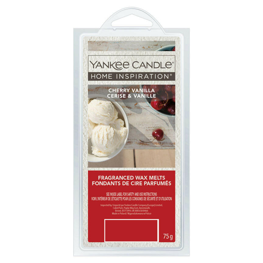 Yankee Candle Home Inspiration  Cherry Vanilla Wax Melts General Household ASDA