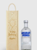 Personalised Happy Birthday Gift Box With Absolut Vodka by Gifted Drinks