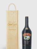 Personalised Good Luck Gift Box with Baileys 70cl by Gifted Drinks