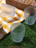 Cambridge Clear Shatterproof Fete Diamond Design 4 Piece Tumbler Set