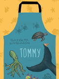 100% Cotton Personalised The Snail And The Whale Childrens Apron by Star Editions