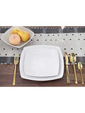 Creative Tops 12 Piece White Square Dinner Set