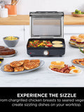 Ninja Black Sizzle Low Smoke Indoor Grill & Flat Plate
