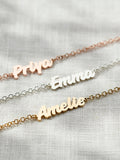 Posh Totty Designs Gold Tone Mini Name Bracelet