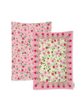 Cath Kidston Strawberry Tea 100% Cotton Towels Set Of 4