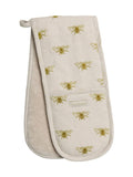 Sophie Allport Natural Linen Bee Double Oven Glove