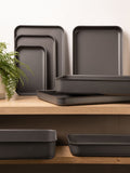 Luxe Grey 42cm Hard Anodised Deep Oven Tray