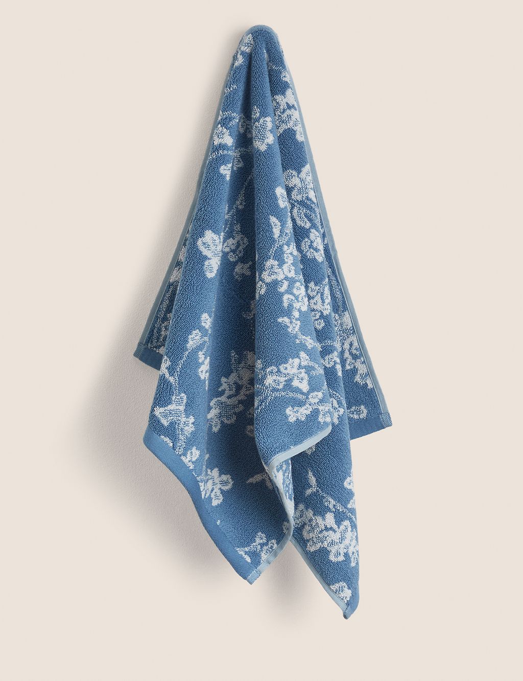 Super Soft Pure Cotton Floral Jacquard Towel GOODS M&S