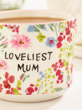 Pink Floral Loveliest Mum Mug