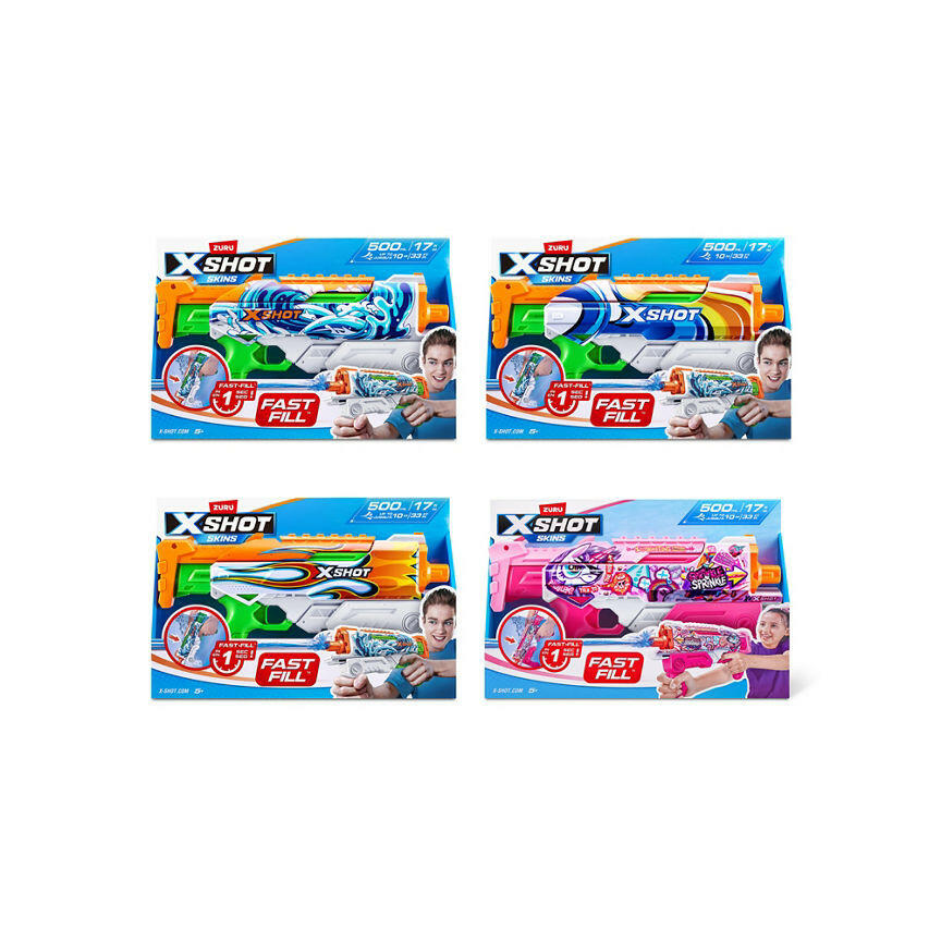 Zuru X-Shot Fast-Fill Skins Hyperload Water Blaster GOODS ASDA