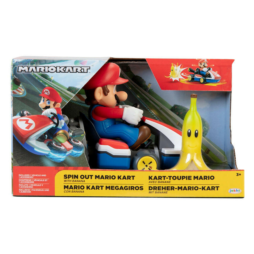 Super Mario Spin out Kart - Mario and Banana Accessory GOODS ASDA