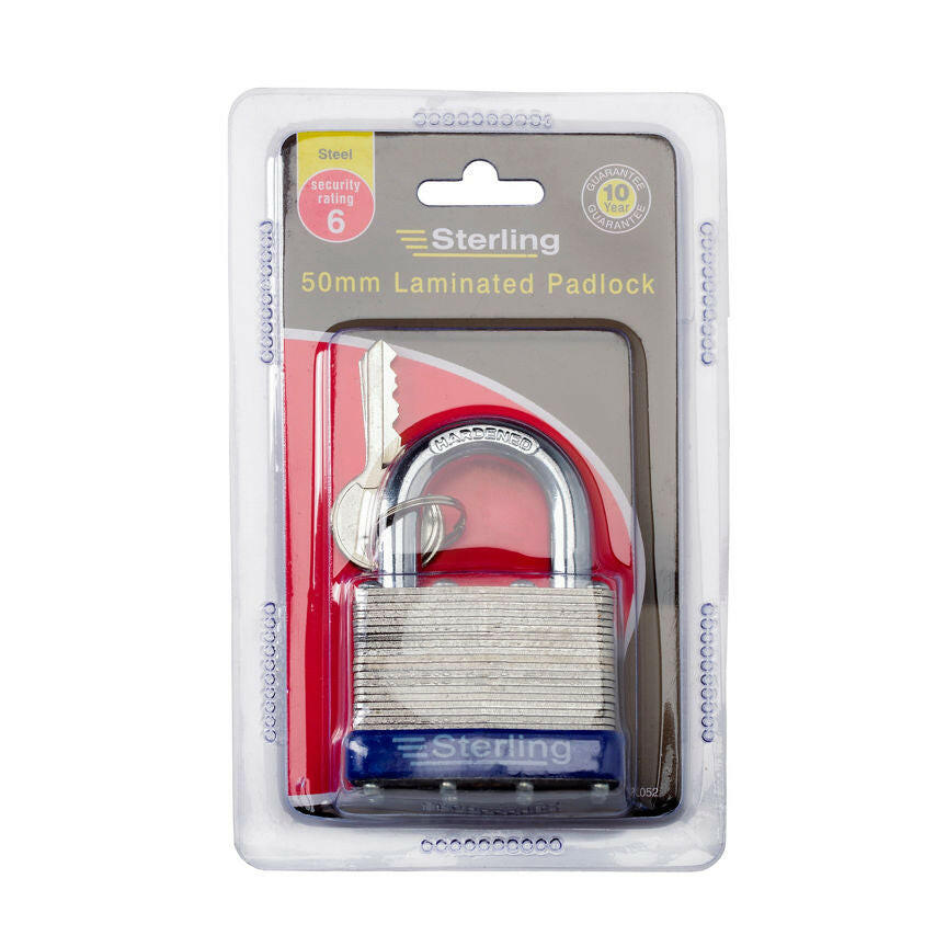 Sterling 50mm laminated padlock GOODS ASDA