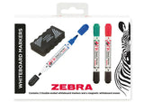 Zebra Double-Ended Whiteboard Markers & Magnetic Eraser GOODS ASDA