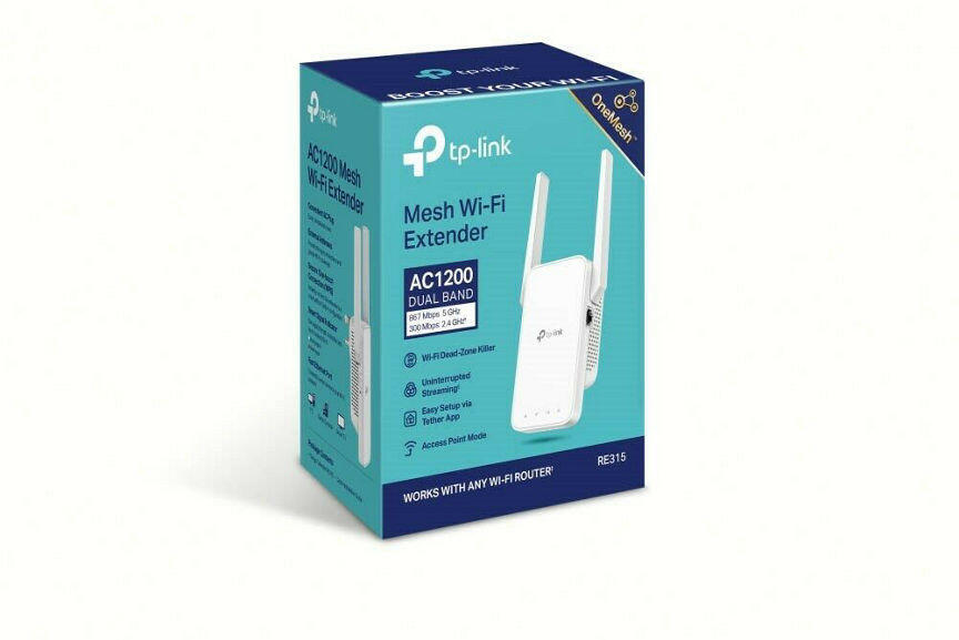 TP-Link AC1200 Dual Band Wi-Fi Extender - RE315 GOODS ASDA