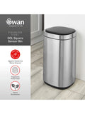 Swan Stainless steel 30L Square Sensor Bin