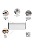 Brabantia White Fall Front Bread Bin