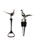 Selbrae House Silver Pheasant Bottle Opener and Stopper Duo