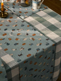 Sophie Allport Soft Teal Paws & Pumpkins Table Runner
