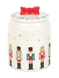 Something Different White Nutcracker Storage Jar with Bow