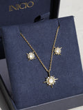 Inicio Gold Cubic Zirconia Star Set Gift Box